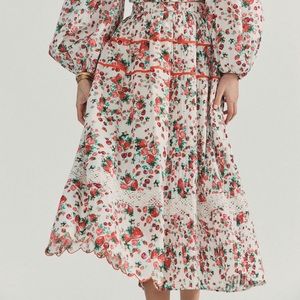 LOVESHACKFANCY Saratoga Skirt size M New with Tags